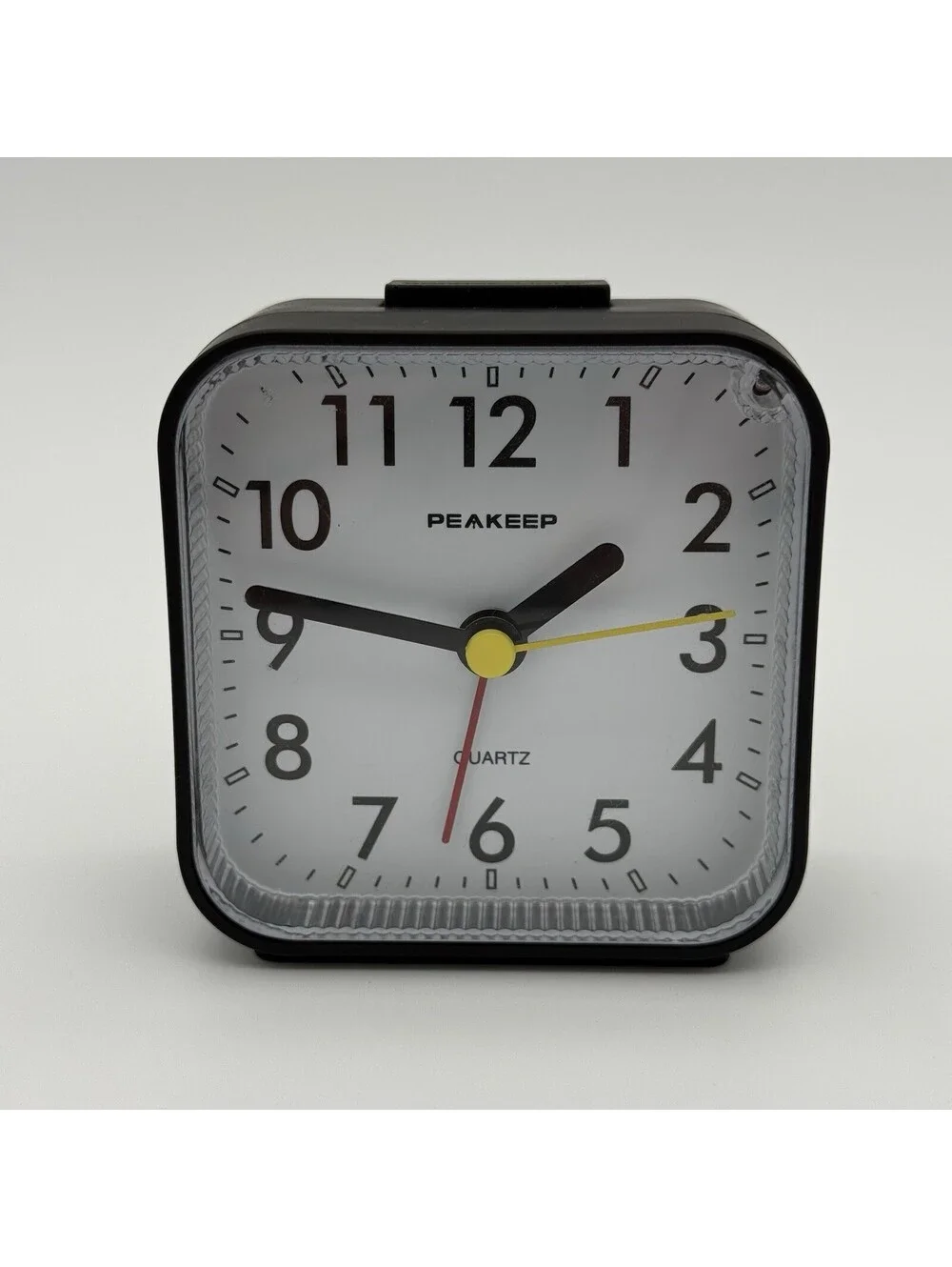 Peakeep Small Battery Operated Analog Travel Alarm Clock Assorted Colors